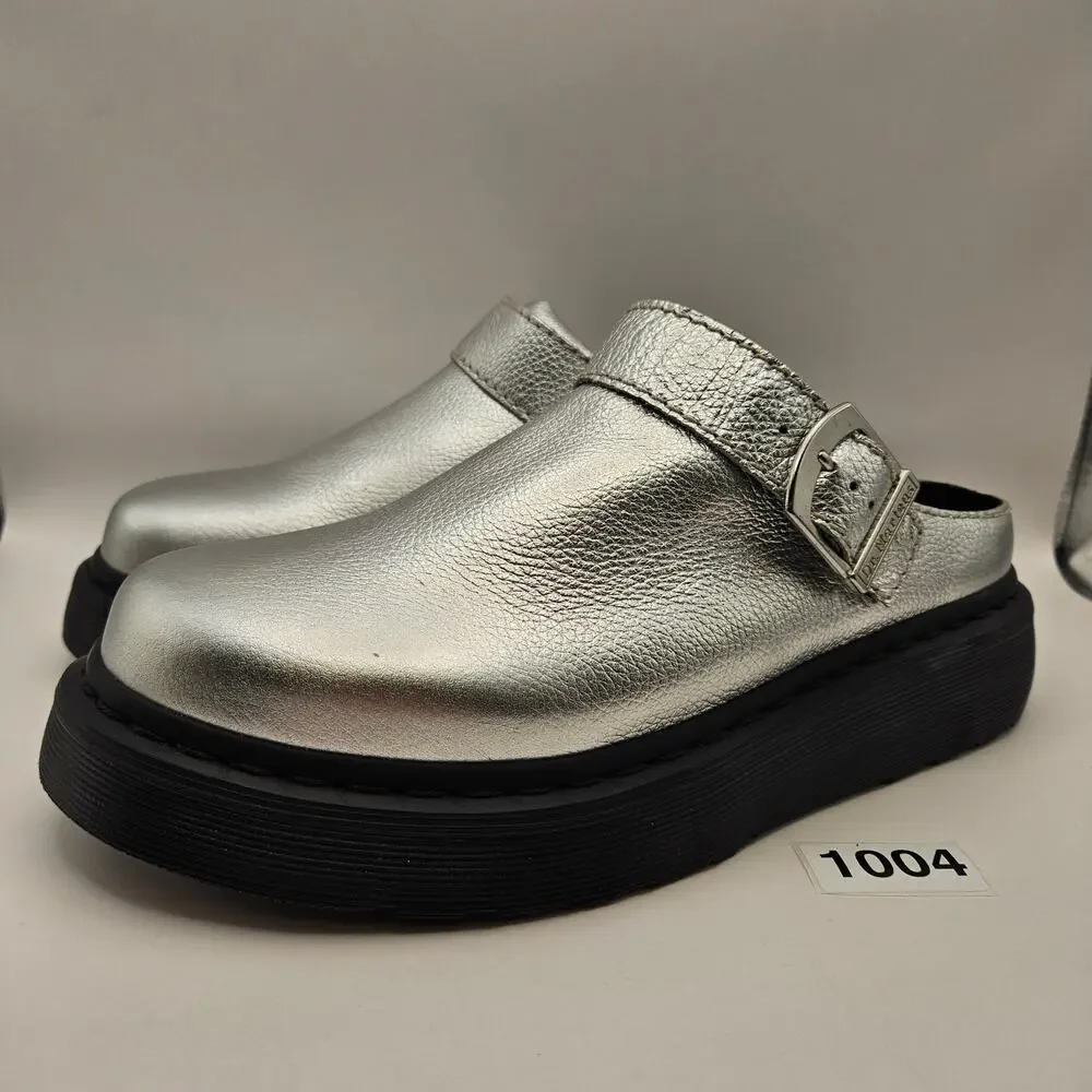 DR MARTENS SILVER LAKETEN MEN'S 9 WOMEN'S 10 EUR 42 SLINGBACK PLATFORM SANDALS